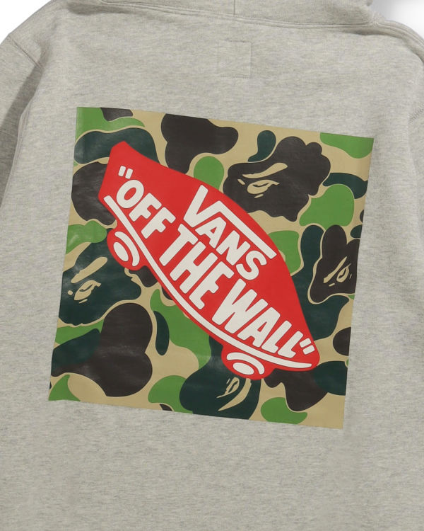 Bape X Vans Pullover Mikiny S Kapucňou Panske Siva | SK-1378