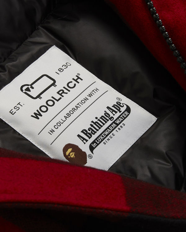 Bape X Woolrich Arctic Parka Panske Svetlo Červené | SK-4023