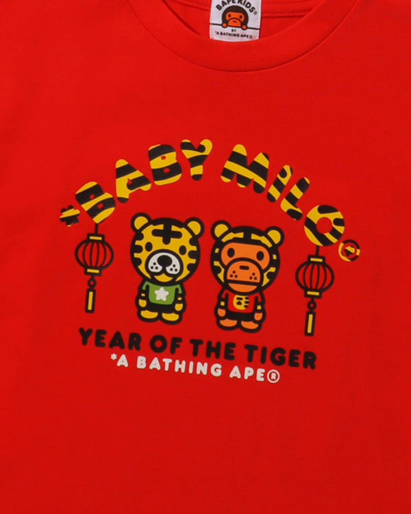 Bape Year Of The Tiger Milo Tricko Detske Svetlo Červené | SK-4651