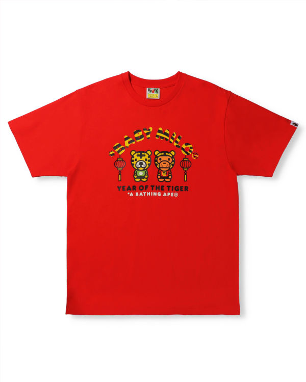 Bape Year Of The Tiger Milo Tricko Panske Svetlo Červené | SK-0134