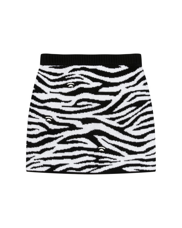Bape Zebra pattern Sukne Damske Čierne | SK-7143