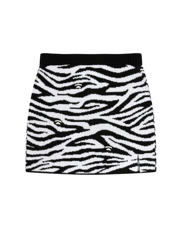 Bape Zebra pattern Sukne Damske Čierne | SK-7143